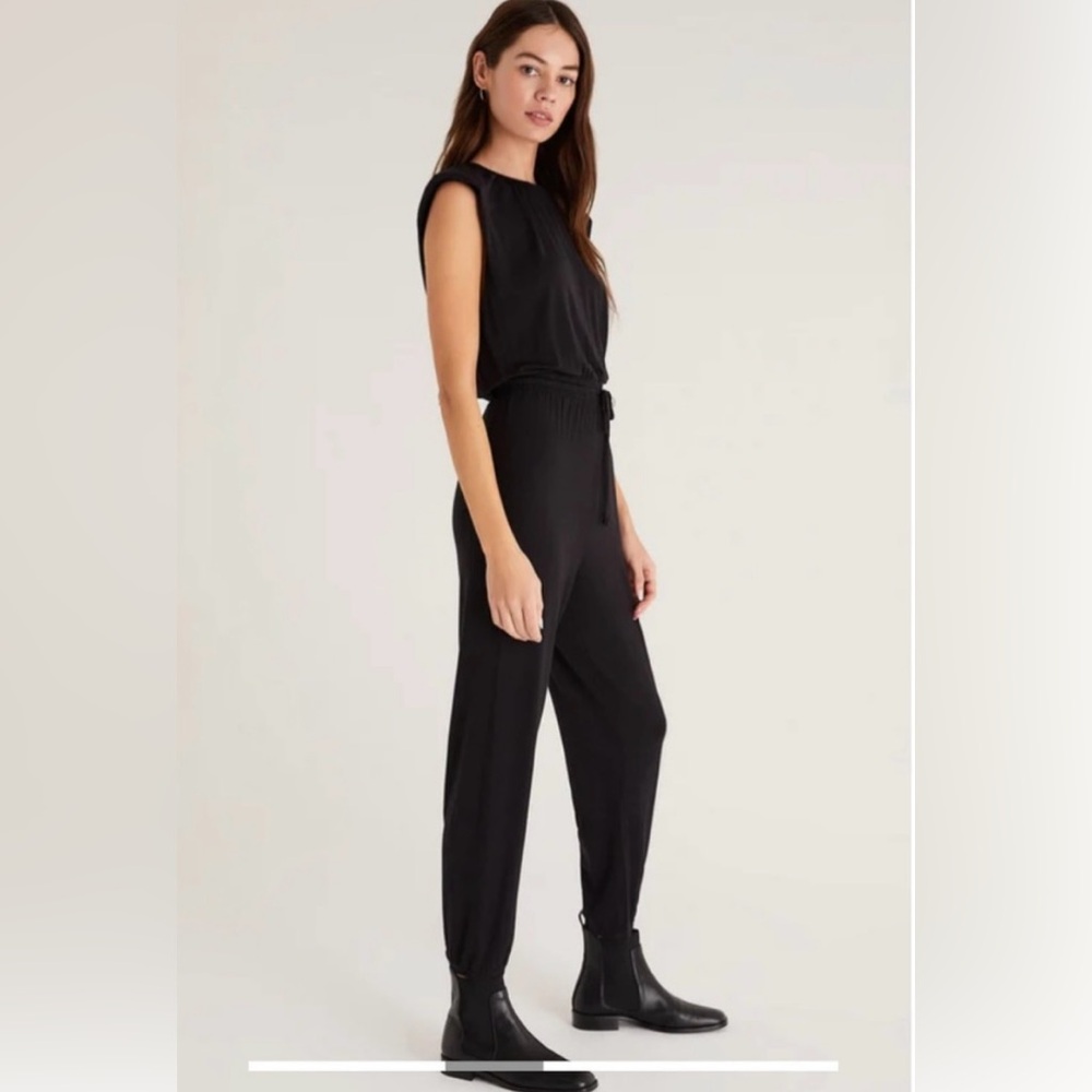 NWT Z Supply Jersey Black Jumpsuit One Piece